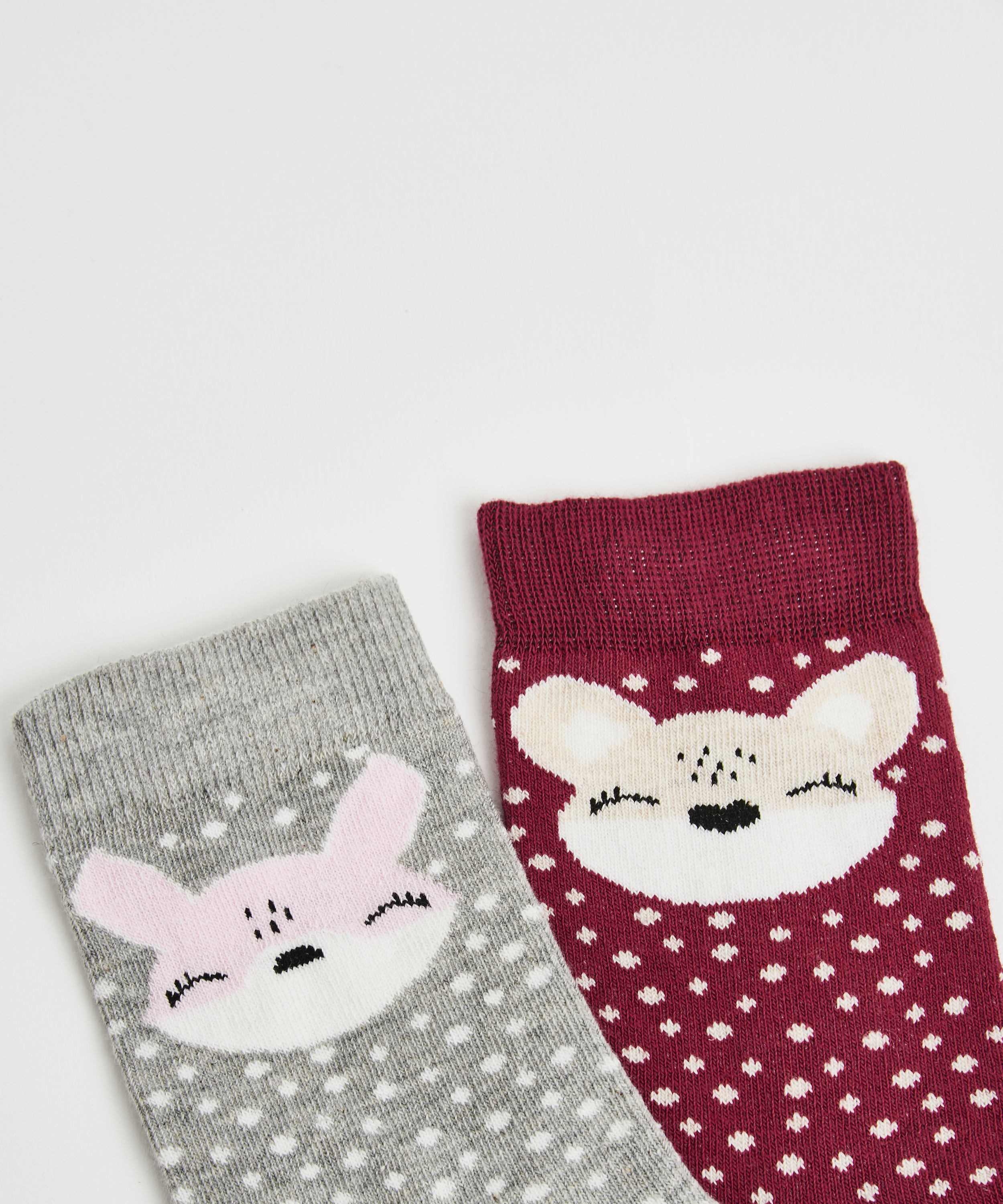 2 Pairs of Socks, Gray, main