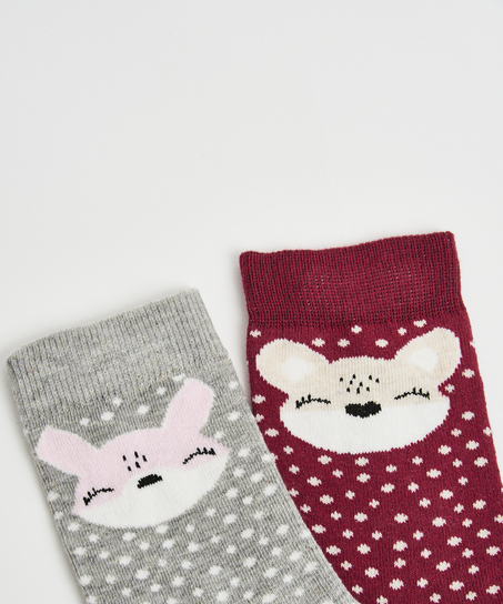 2 Pairs of Socks, Gray