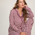 Pyjama Set Poplin Ruffle, Pink