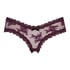 V-shaped Brazilian knickers mesh, Purple