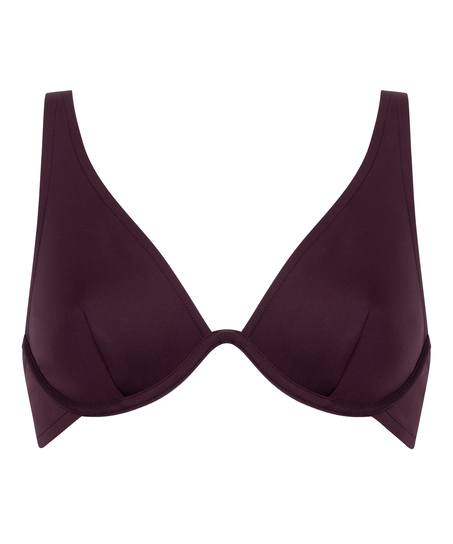 Neoprene Bikini Top, Purple