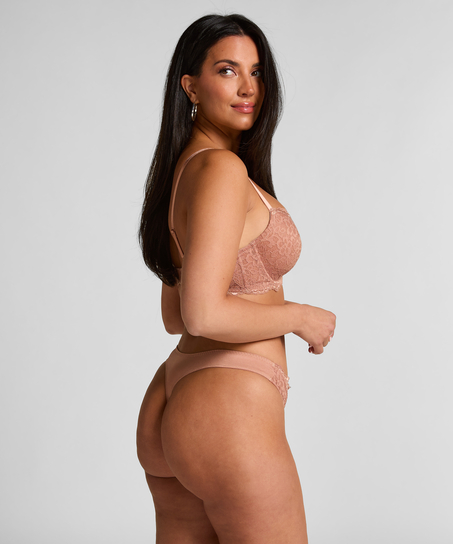 Marine Padded Underwired Bra, Brown