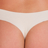 Invisible cotton thong, Beige