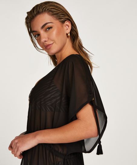 Sheer Kimono, Black
