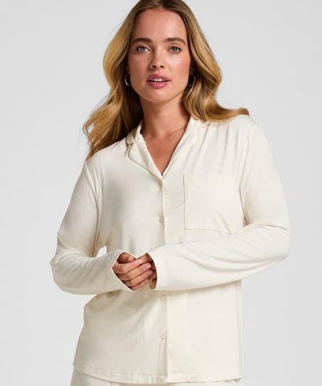 Essential Jersey Long-Sleeved Jacket, White