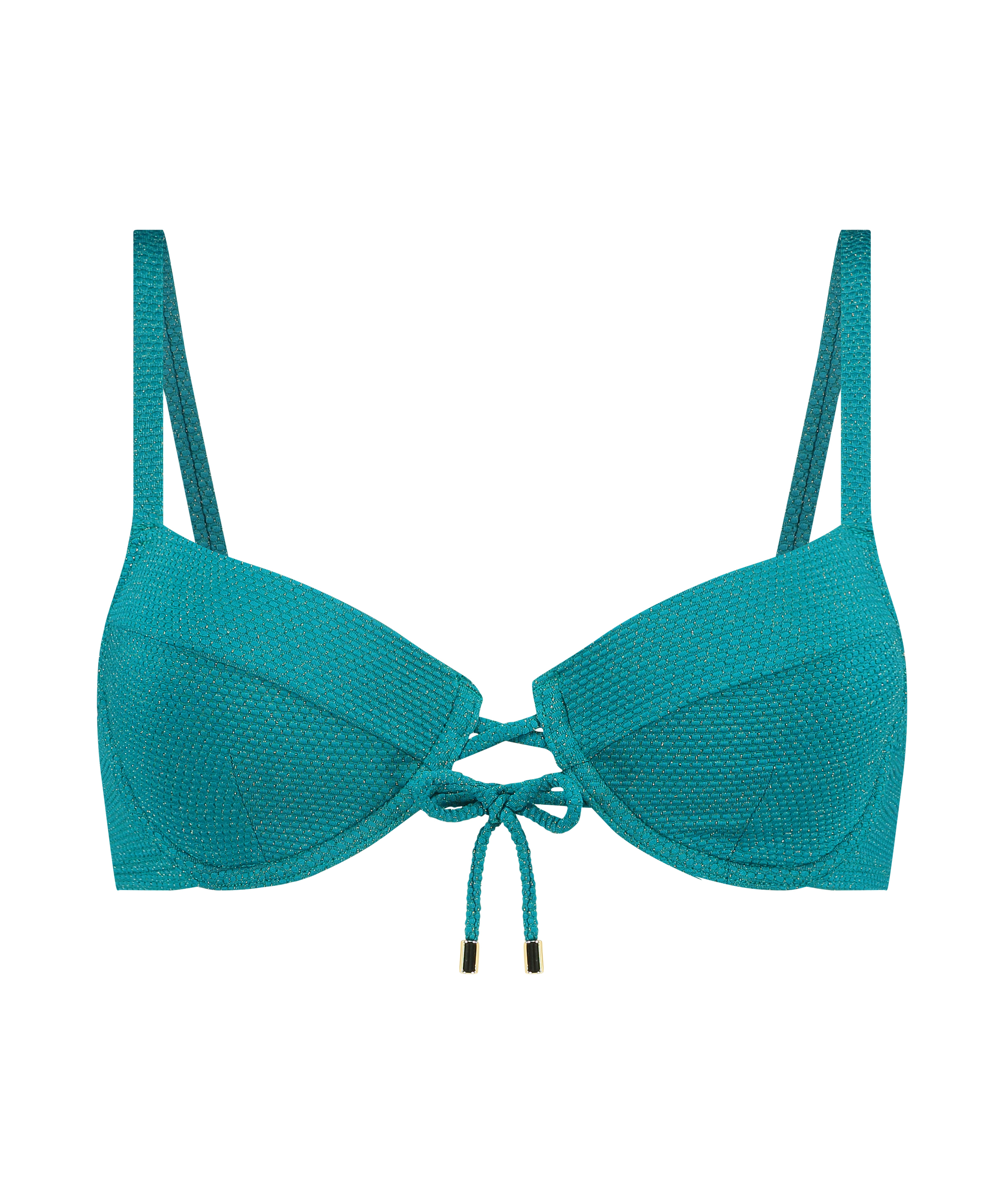 Relief Bikini Top, Green, main