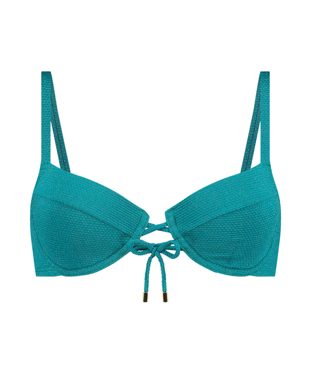 Relief Bikini Top, Green