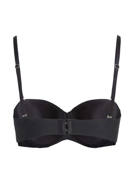 Jane Padded Strapless Underwired Bra, Black