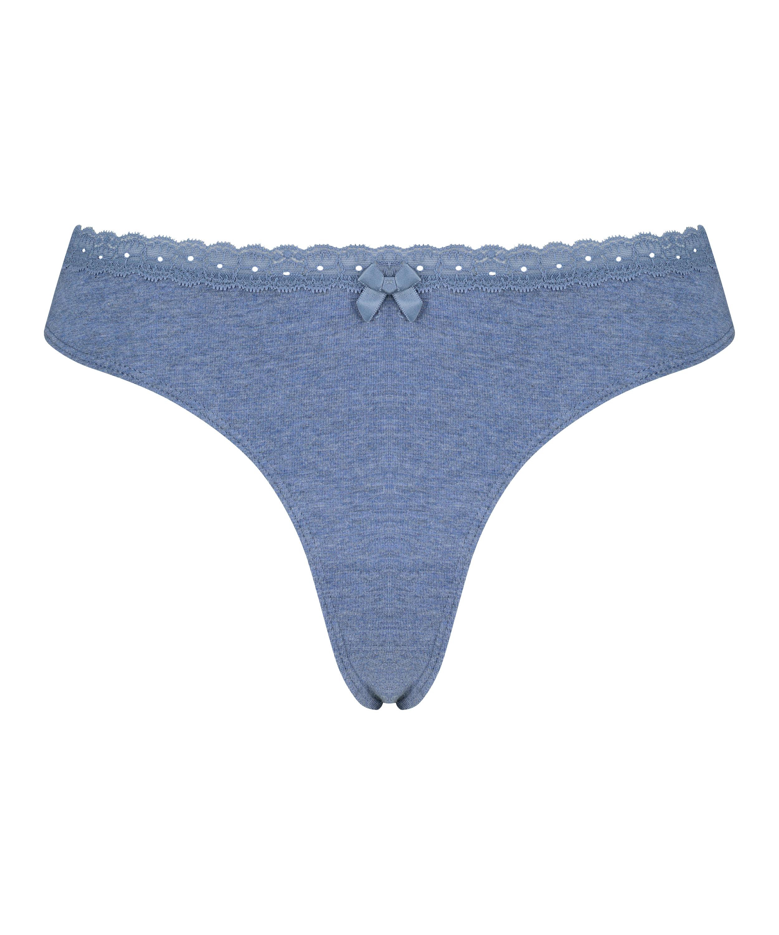 Cotton thong, Blue, main