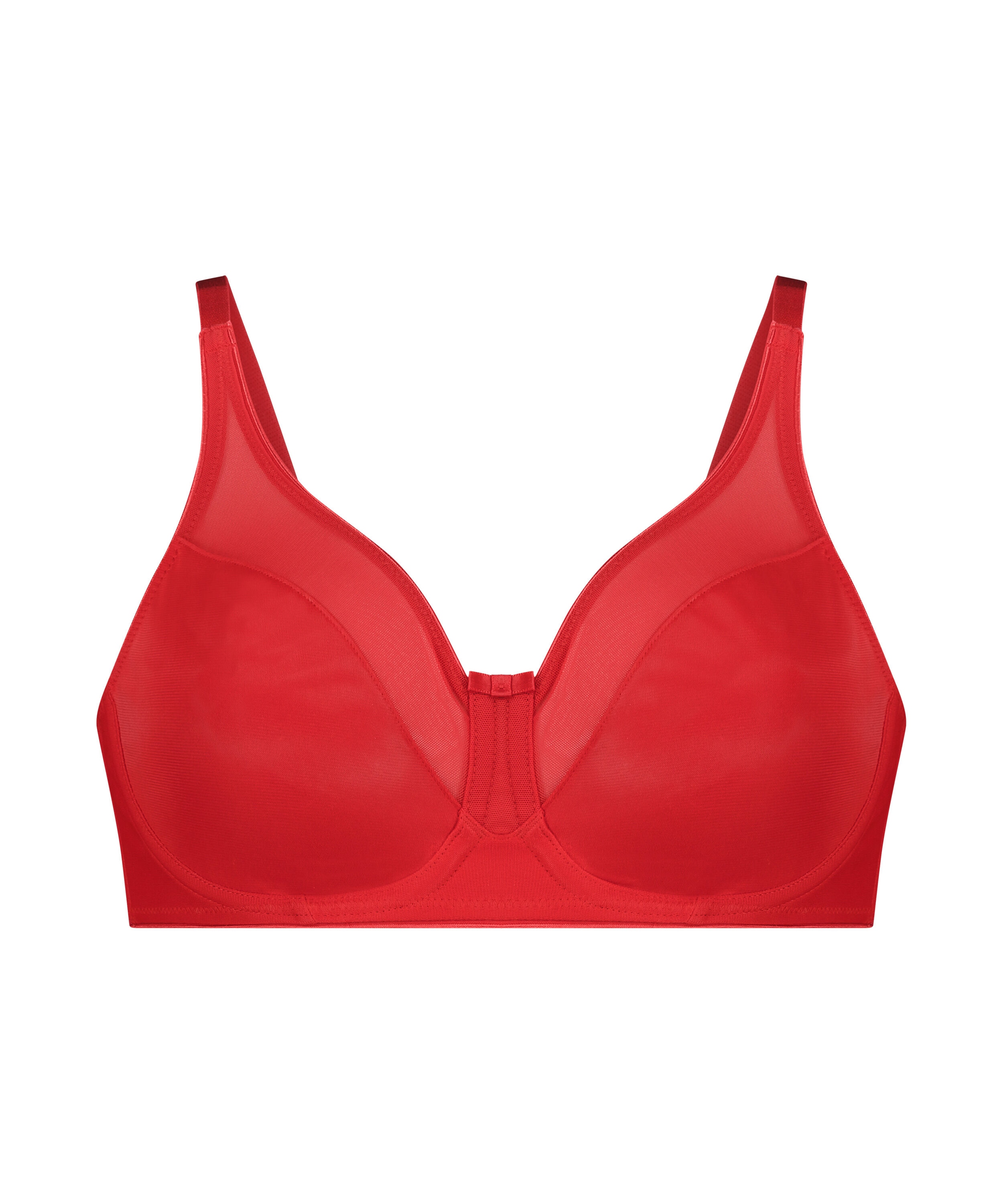 Nina Non-Padded Underwired Minimizer Bra, Red