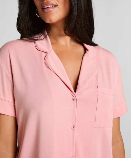 Essential Jersey Short-Sleeved Jacket, Pink