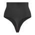 Sculpting scuba high waisted thong, Black