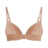 Plunge Padded Underwired Bra, Brown