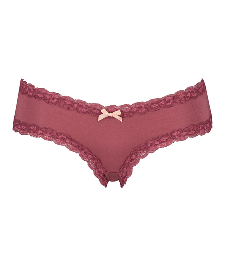 V-Shaped Microfibre Brazilian, Red
