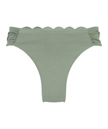 Scallop Rio Bikini Bottoms, Green