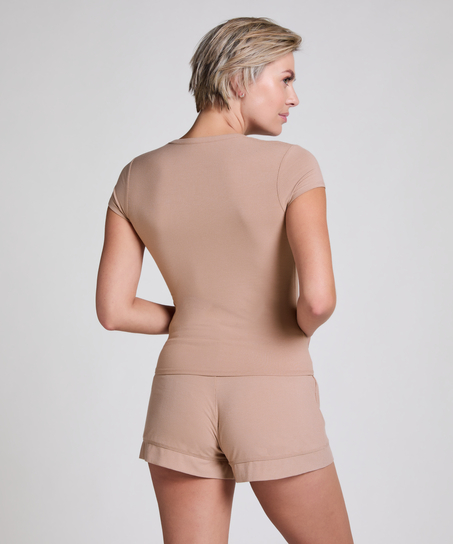 Short Jersey Rib Essential, Beige
