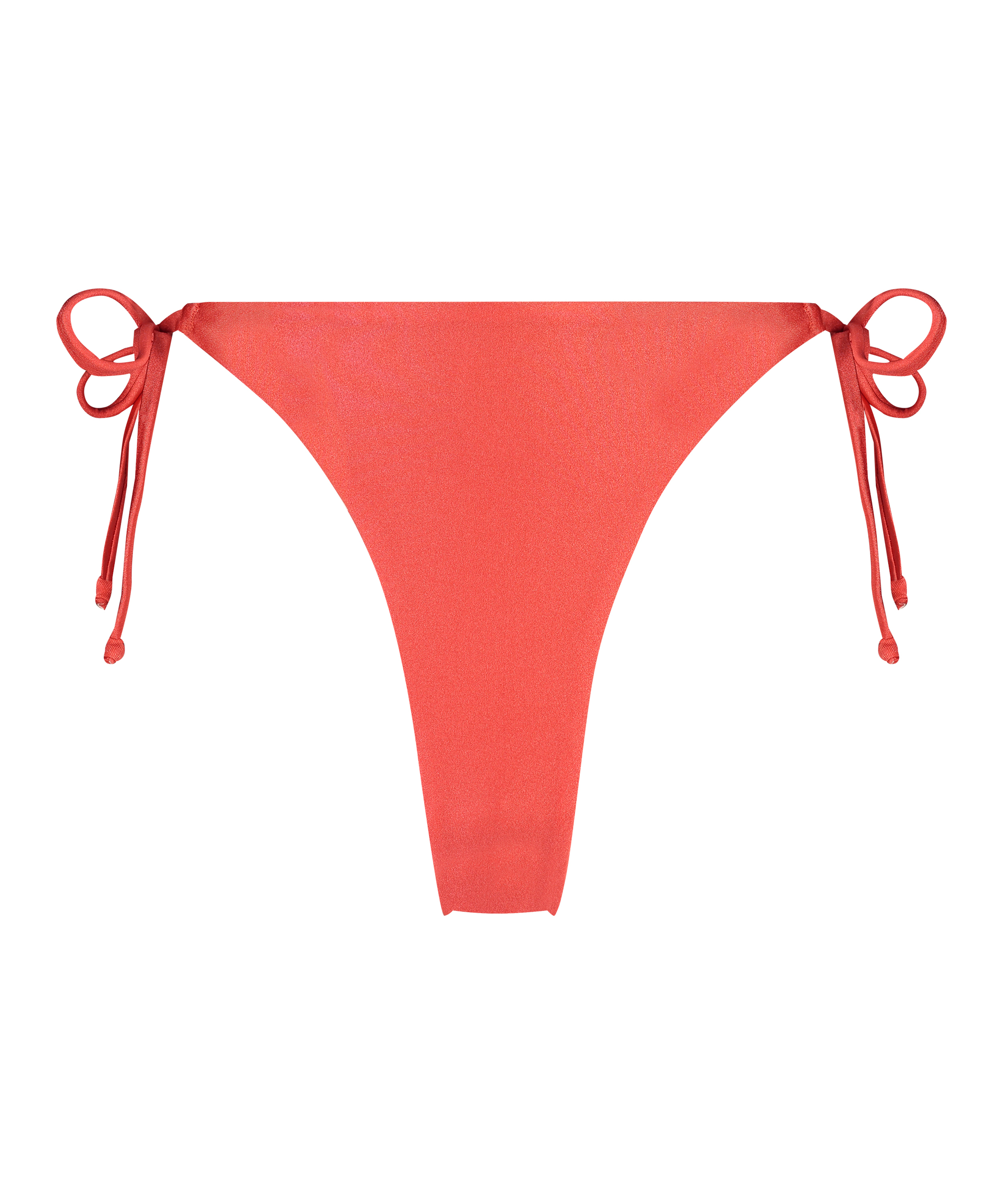Luxe Cheeky Tanga Bikini Bottoms, Red, main