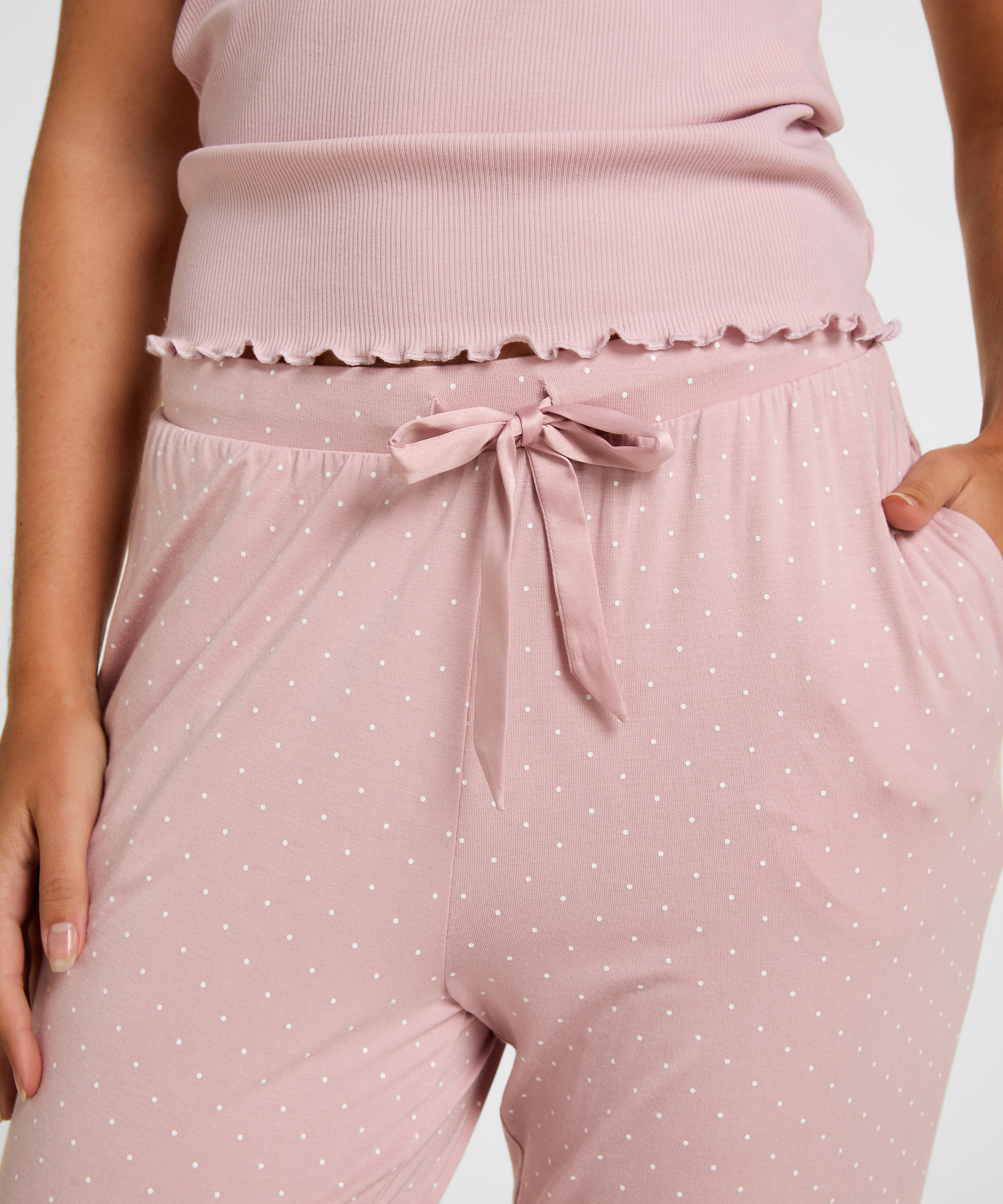 Jersey Pyjama Pants, Pink, main