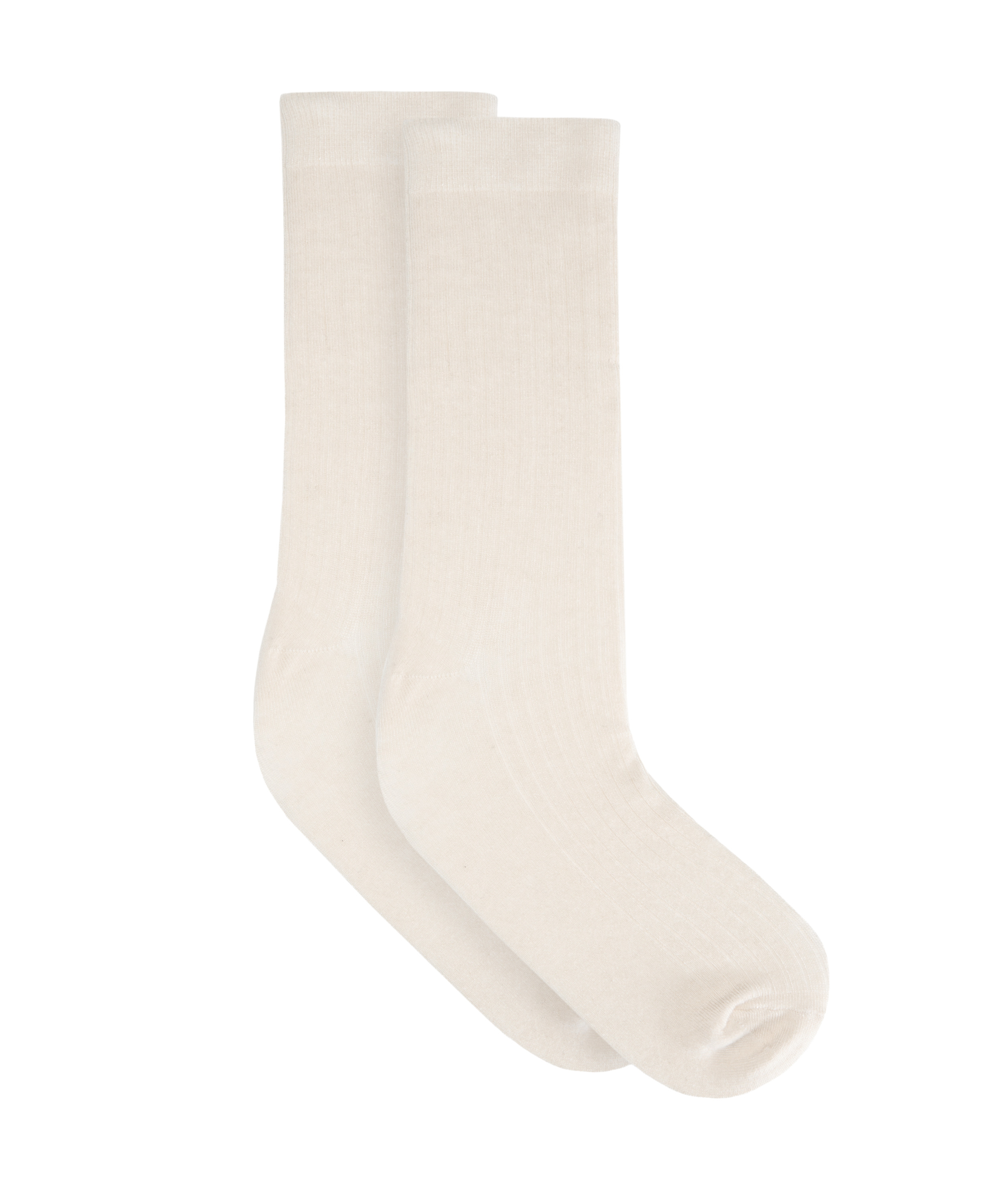 Cashmere Blend Ribbed Socks, Off white, main