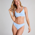 Dianne High Leg Thong, Blue