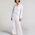 Jacquard Hearts Petite Pyjama Bottoms, White