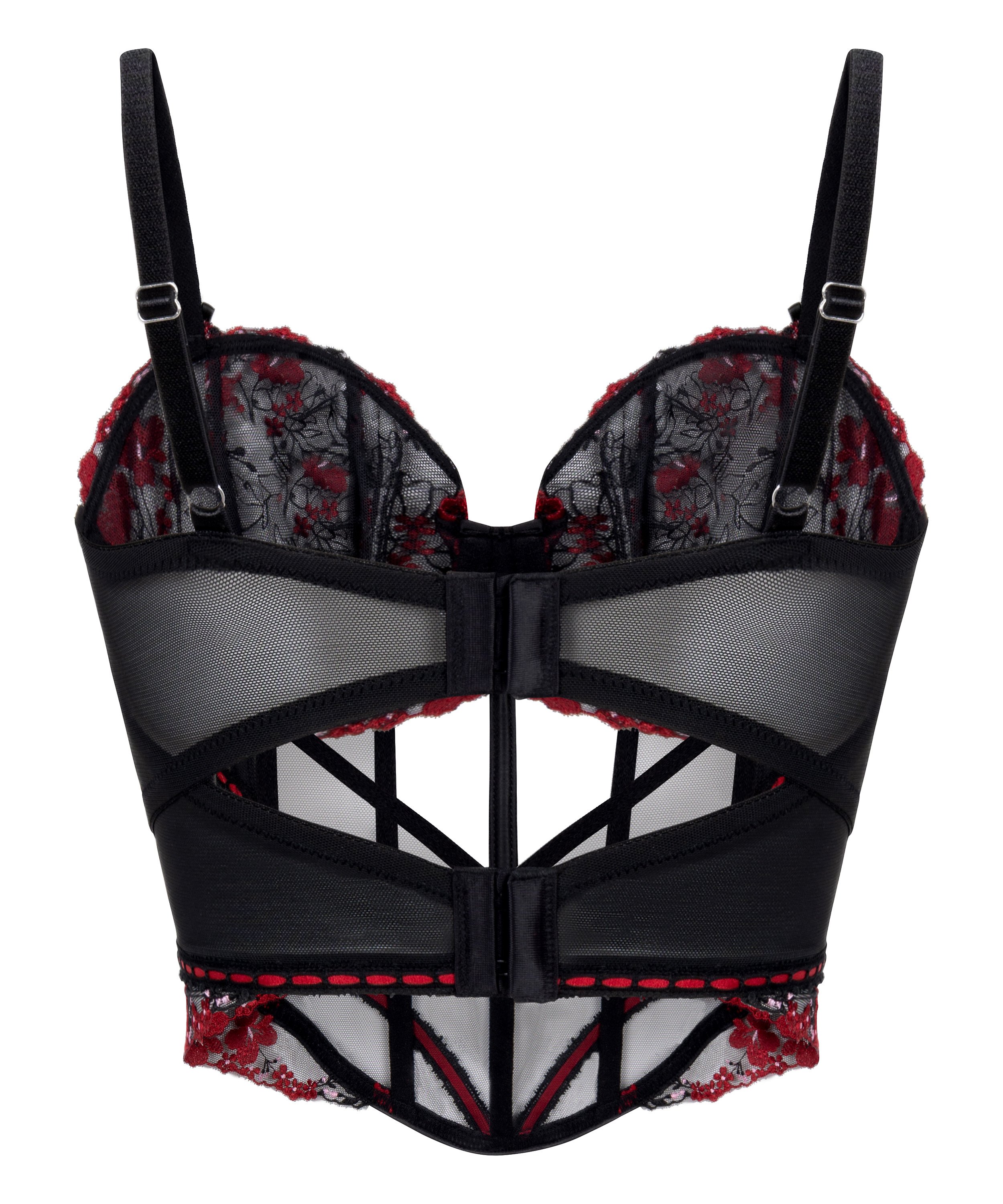 Peonie Bustier, Black, main