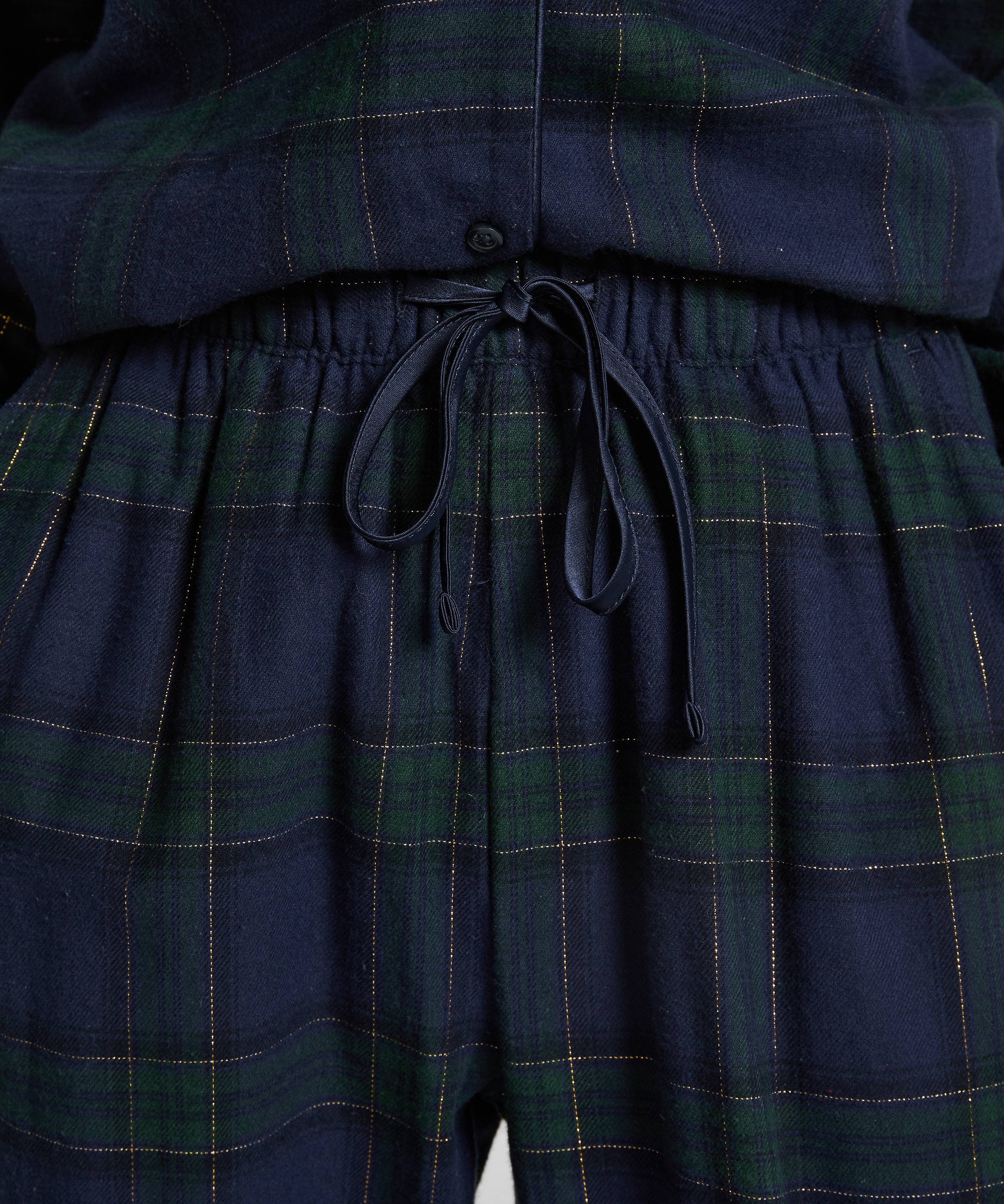 Flannel Pyjama Pants, Blue, main