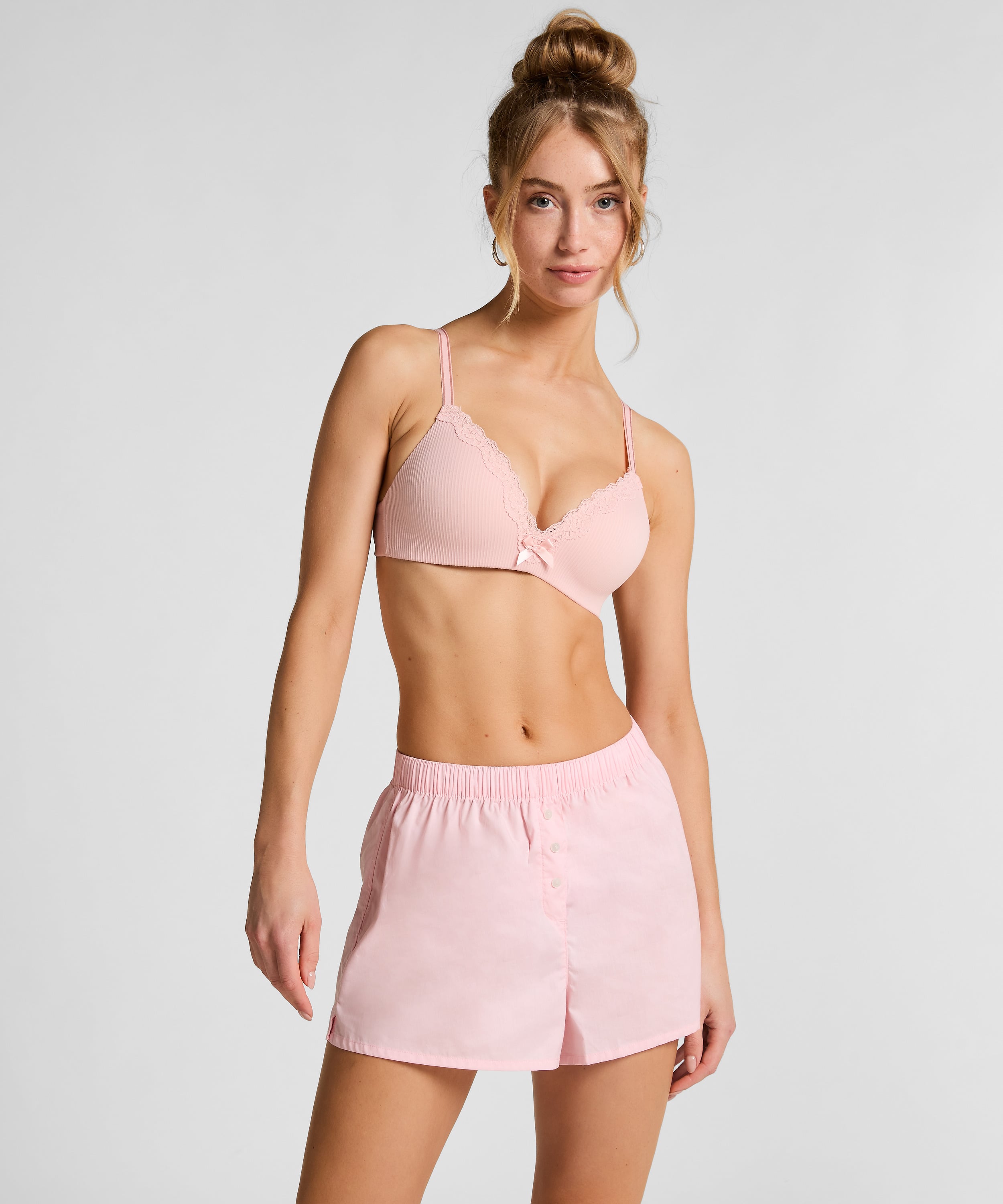 Cotton Shorts, Pink, main