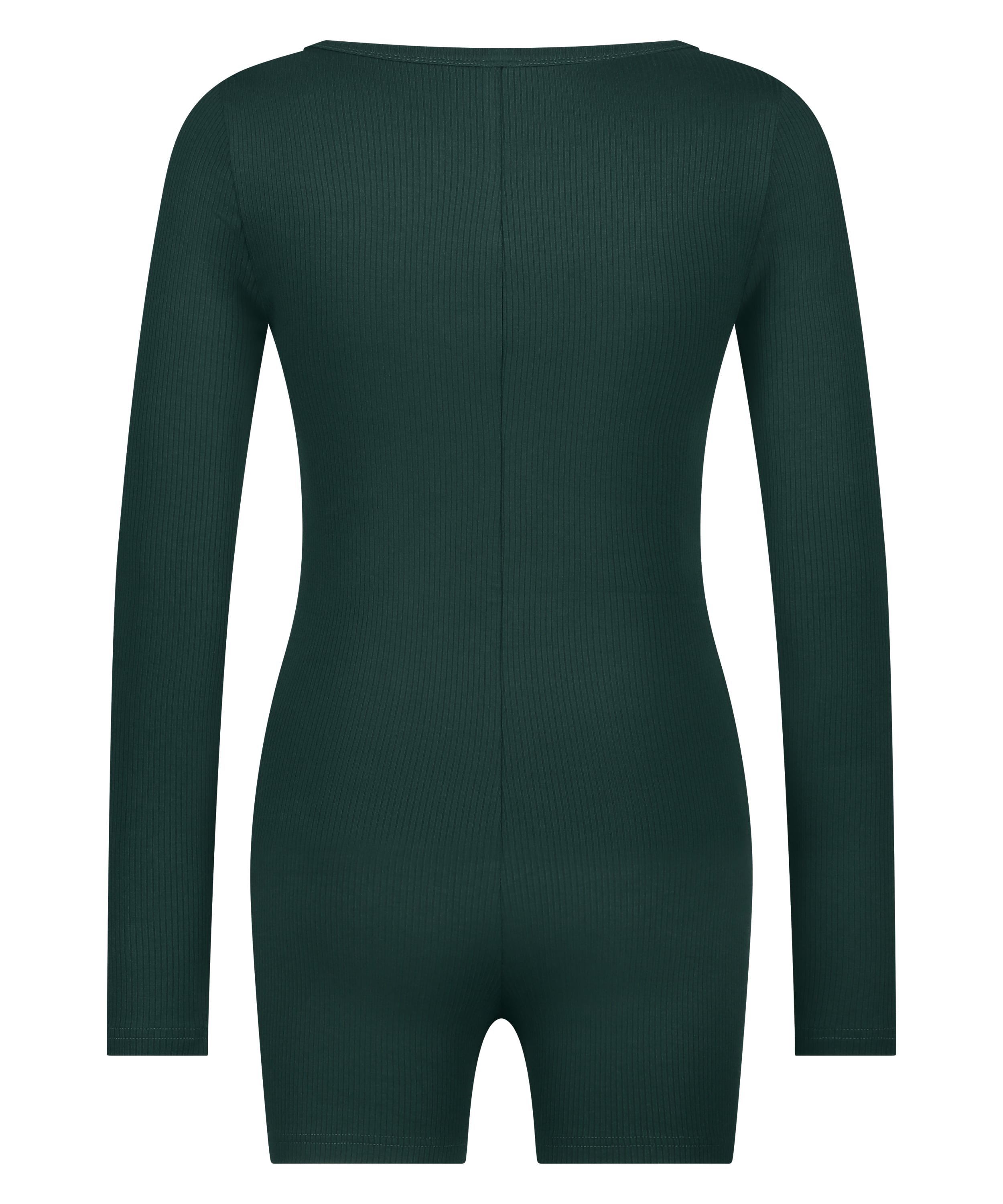 Brushed Short Onesie, Green, main