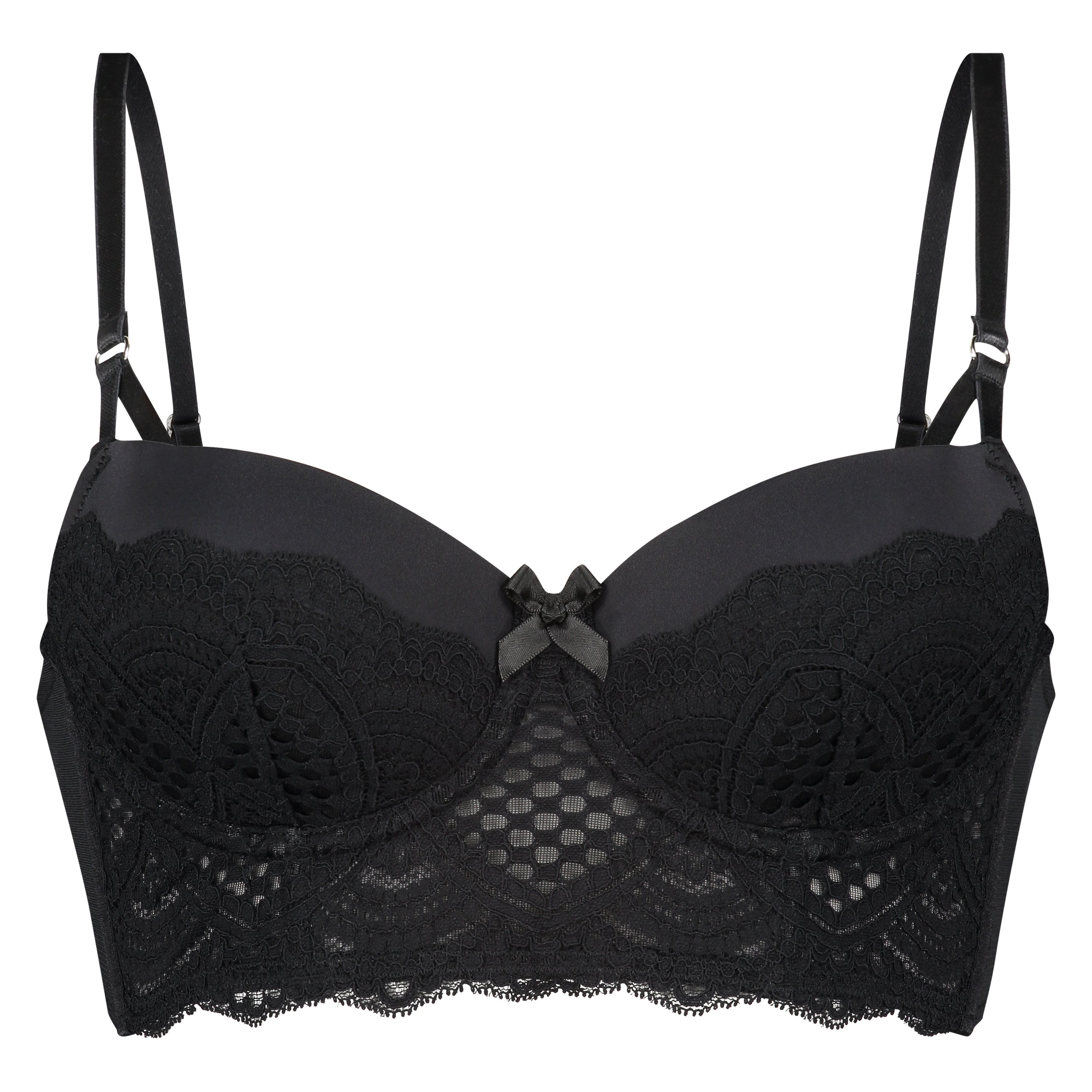 Padded Underwired Bra Duckie, Black, main