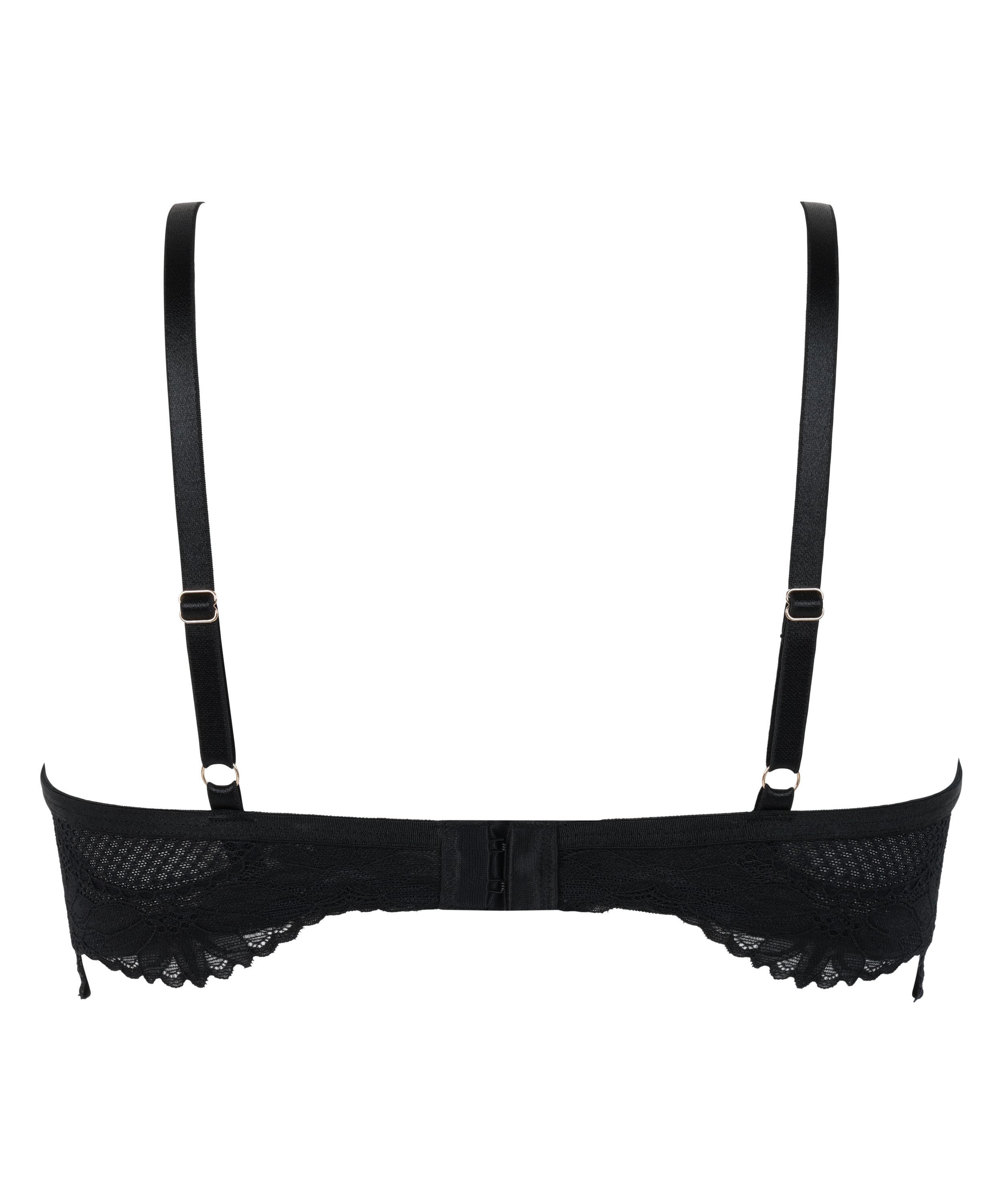 Half-Padded Cup Underwired Bra Belladonna, Black, main