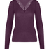 super soft Lace V-Neck shirt with Cashmere, Purple