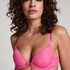 Plunge Padded Underwired Bra, Pink