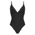 Scallop Swimsuit, Black