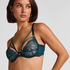 Amel Non-Padded Underwired Bra, Blue