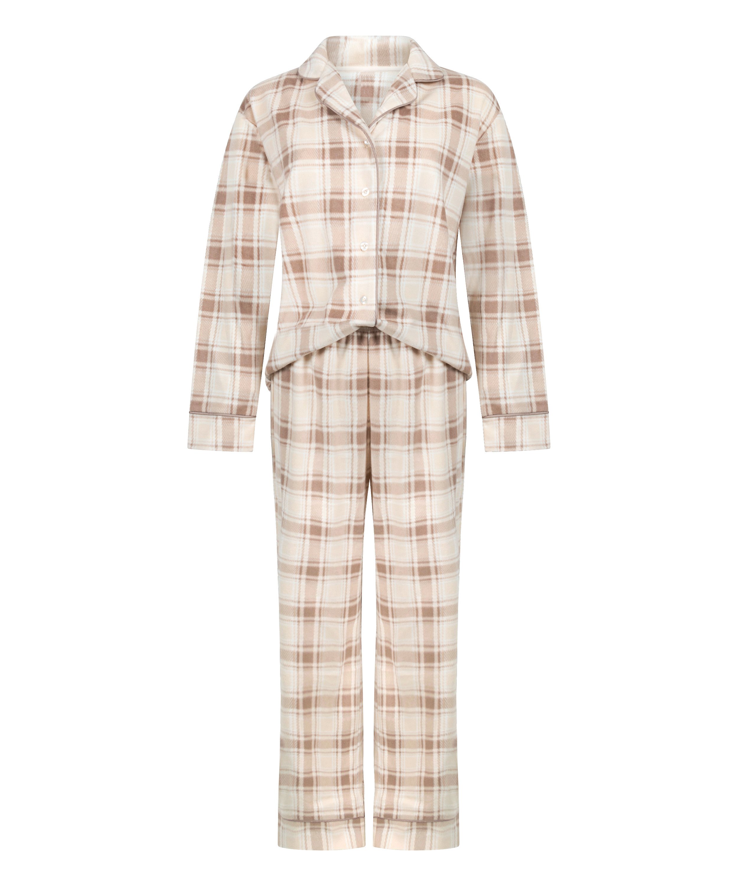 Pyjamaset Polar Fleece, White, main