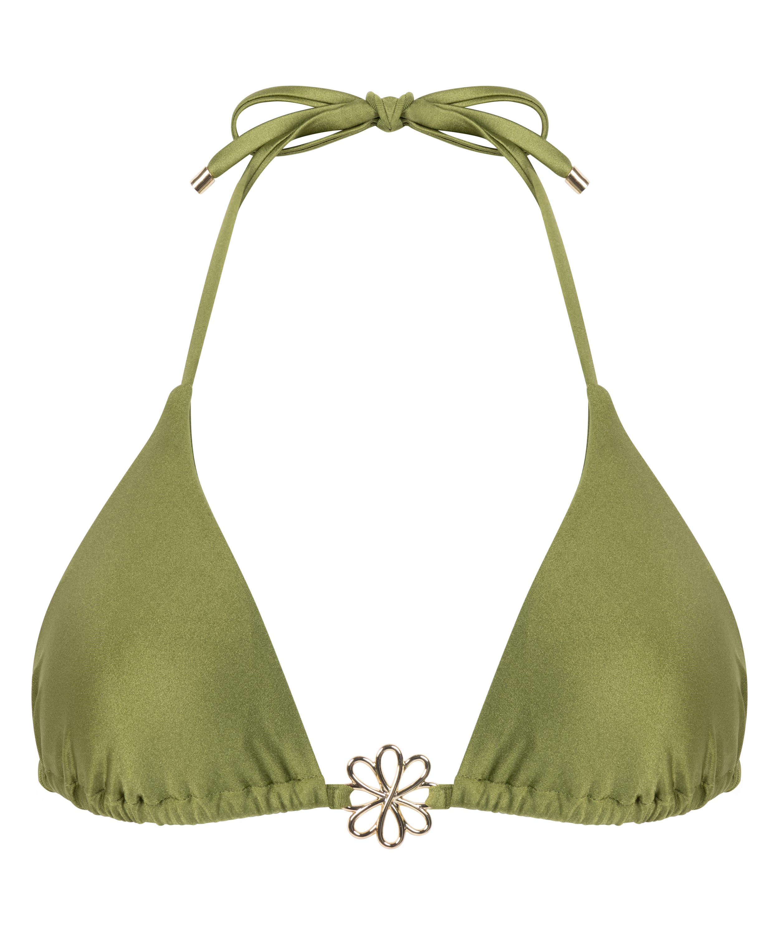 Yucatan Triangle Bikini Top, Green, main