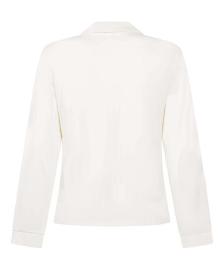 Essential Jersey Long-Sleeved Jacket, White