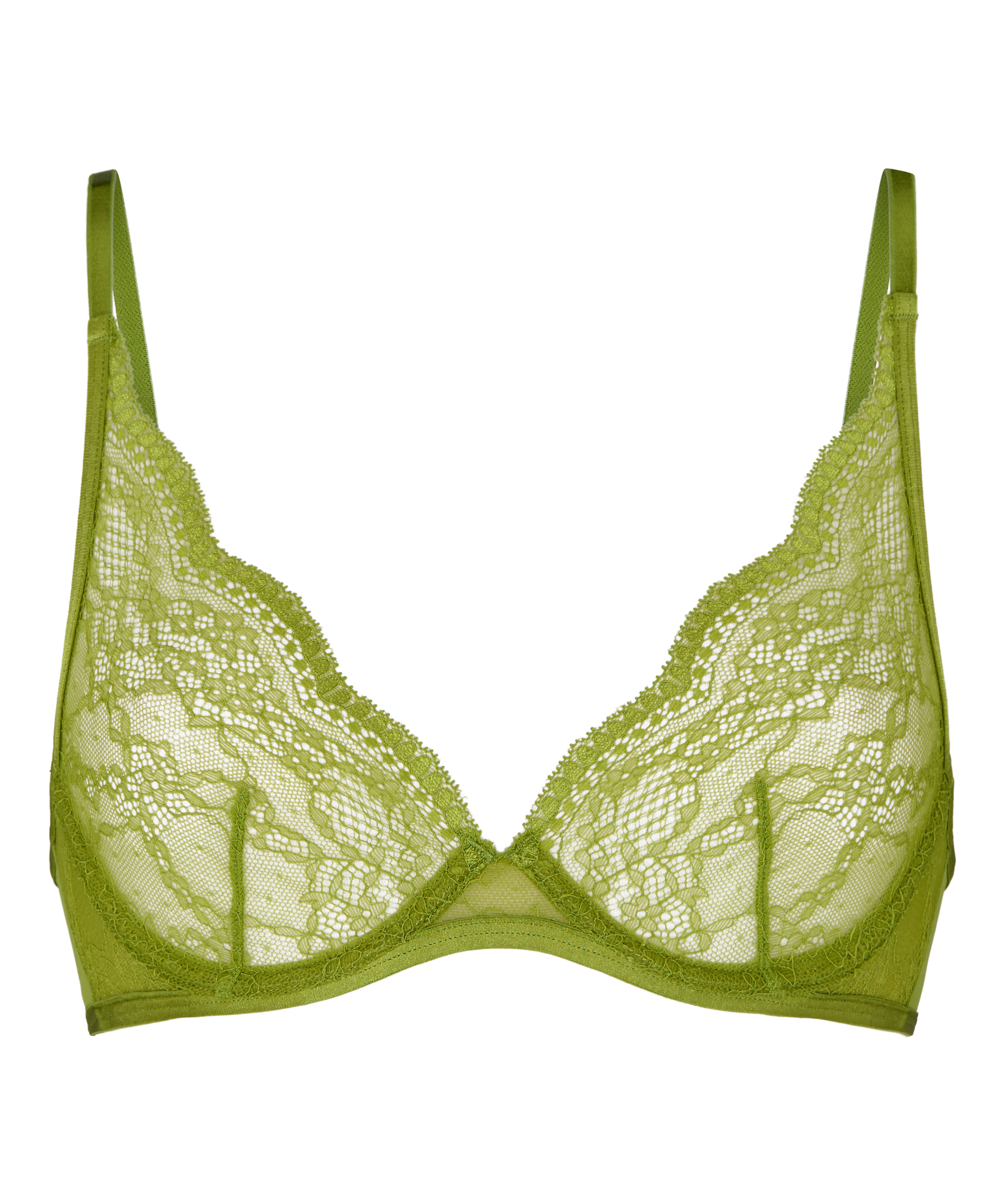 Isabelle Non-Padded Underwired Bra, Green, main