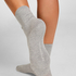 3-Pack Cotton Crew Socks, Gray