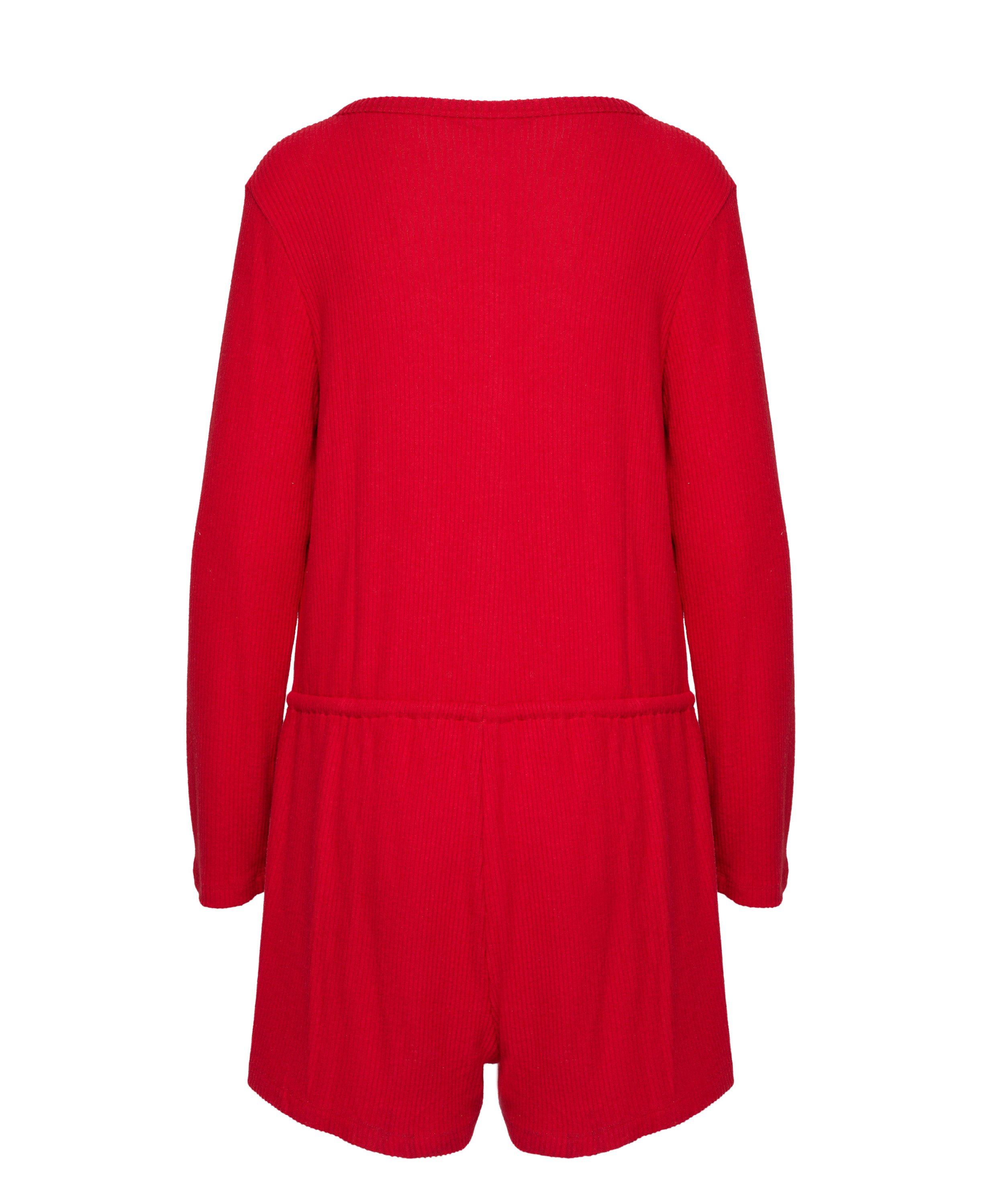 Onesie Short Jersey Rib, Red, main
