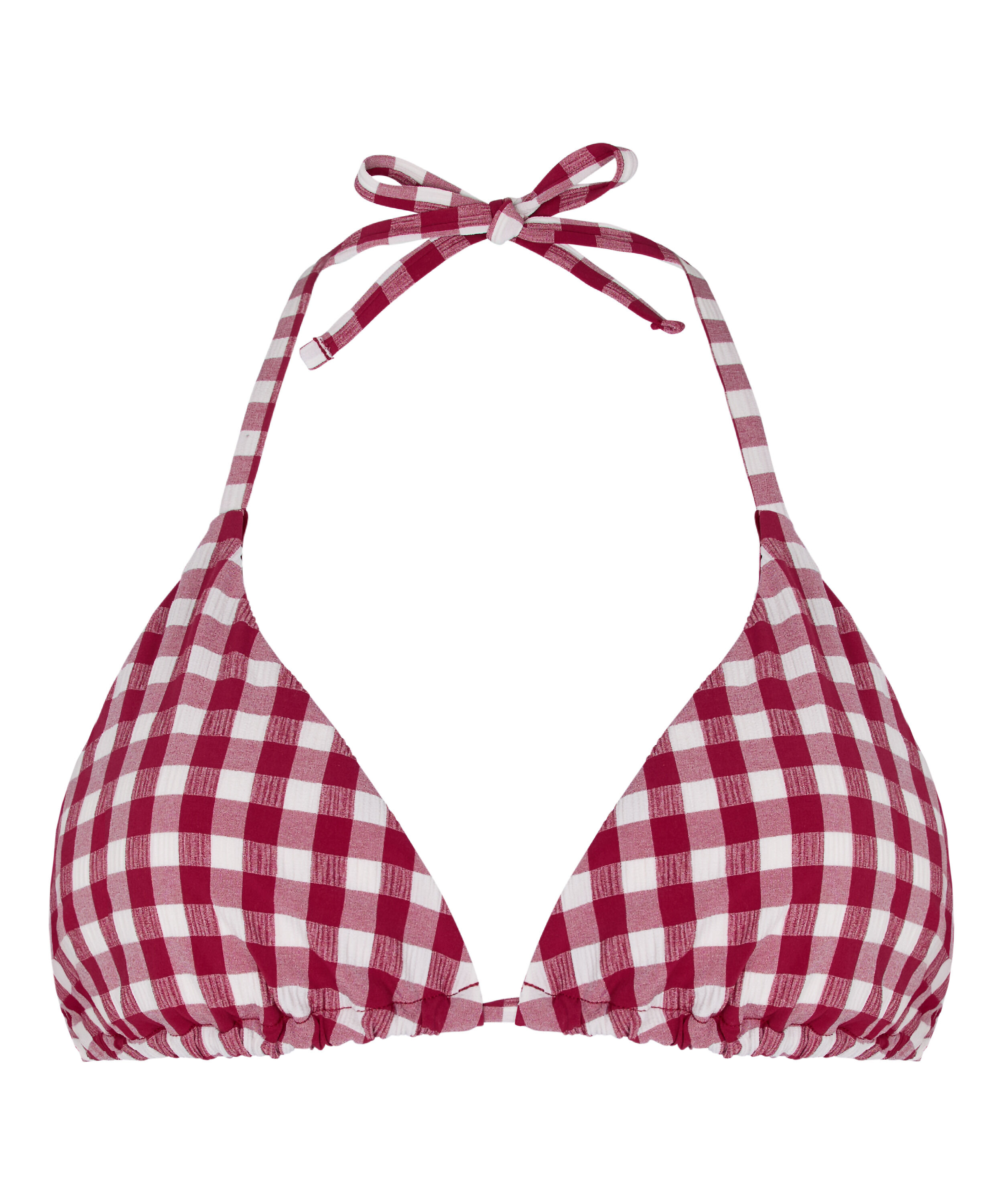 Amalfi Triangle Bikini Top, Red