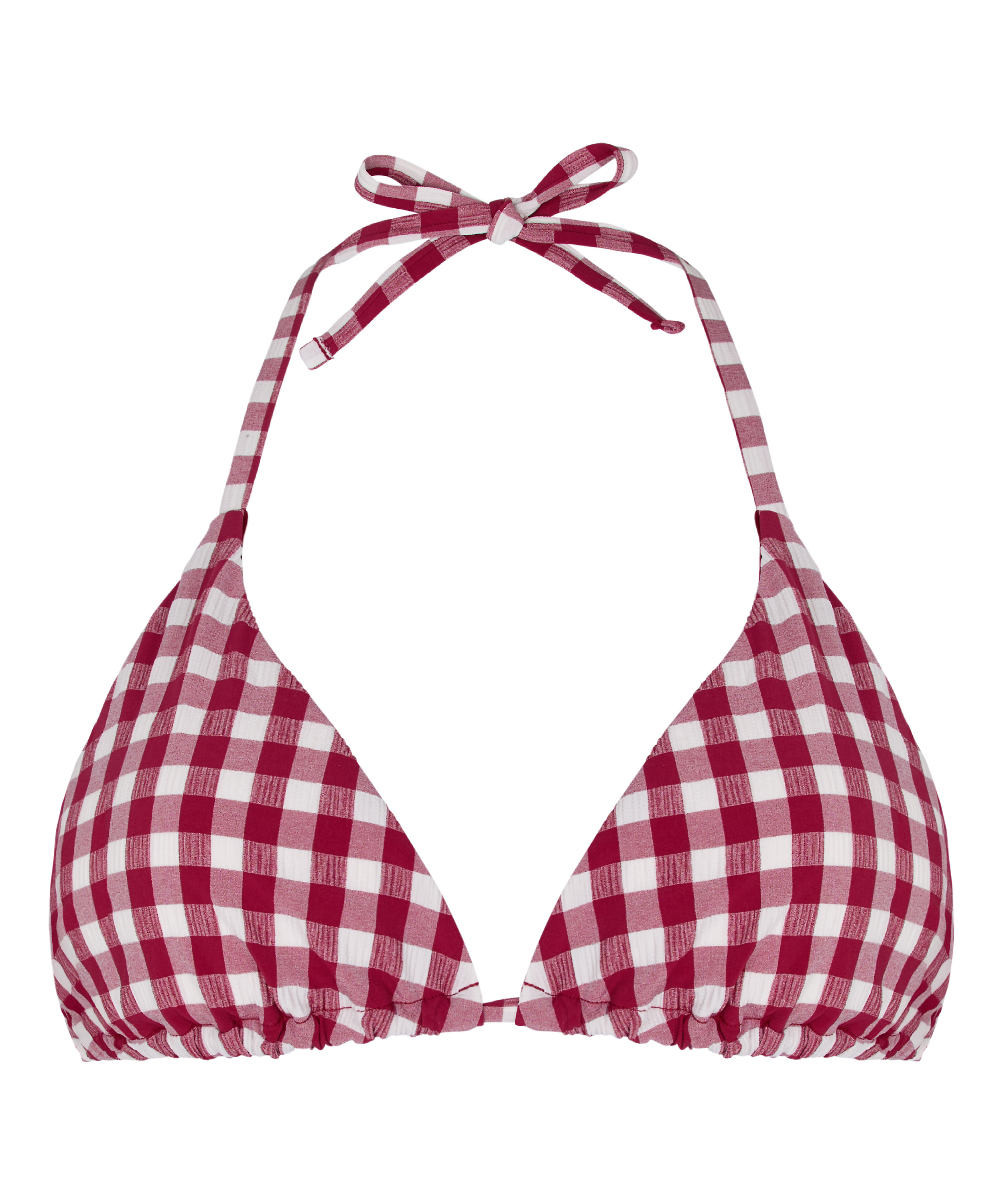 Amalfi Triangle Bikini Top, Red, main
