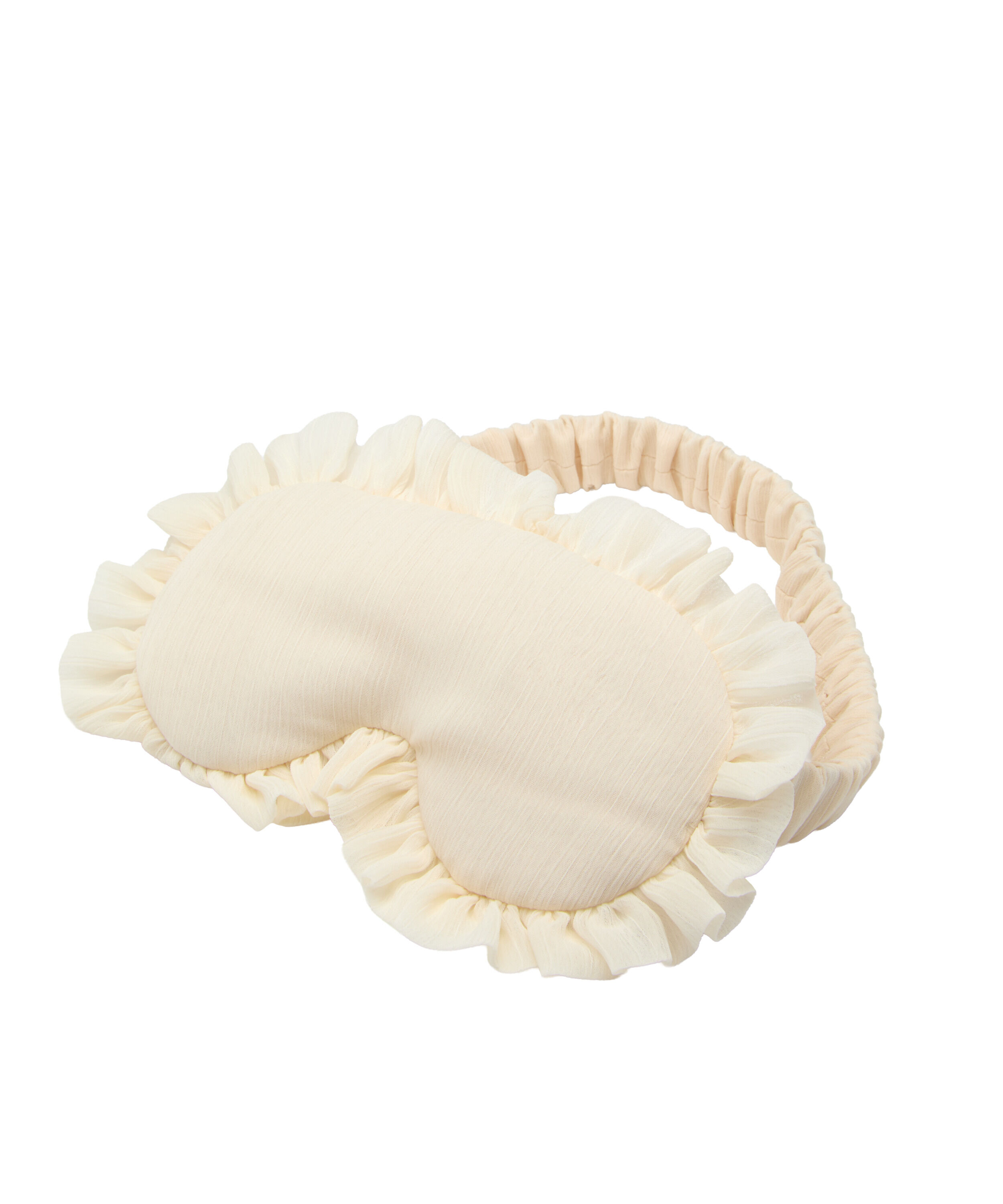 Eyemask Ruffle, White