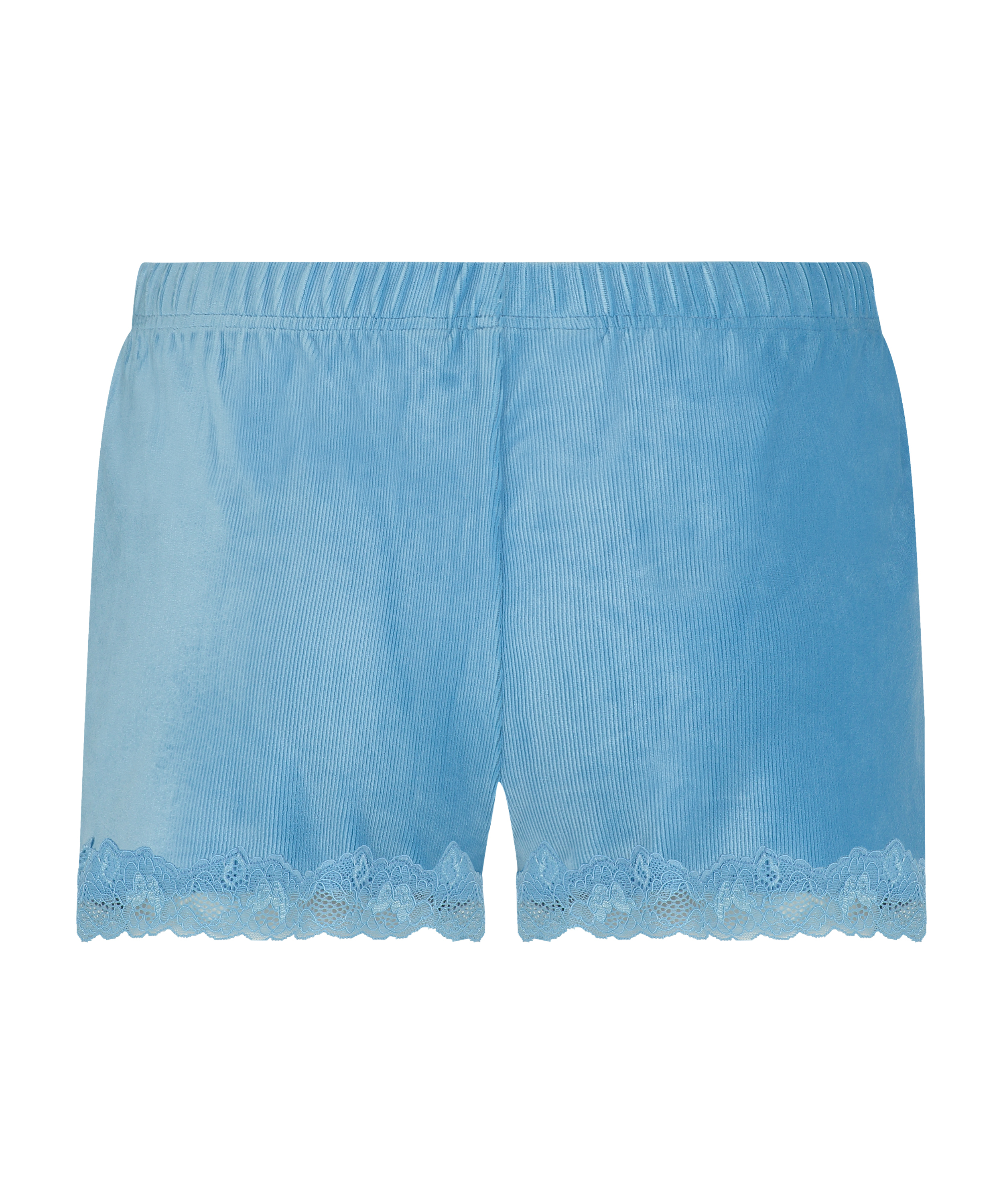 Velours rib shorts, Blue, main