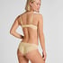 Plunge Padded Underwired Bra, Yellow