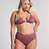 High Waist Rio Bikini Bottom, Purple