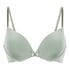 Plunge Padded Underwired Bra, Green