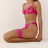 Stay Ups 15 Denier Lace, Pink