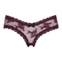 V-shaped Brazilian knickers mesh, Purple